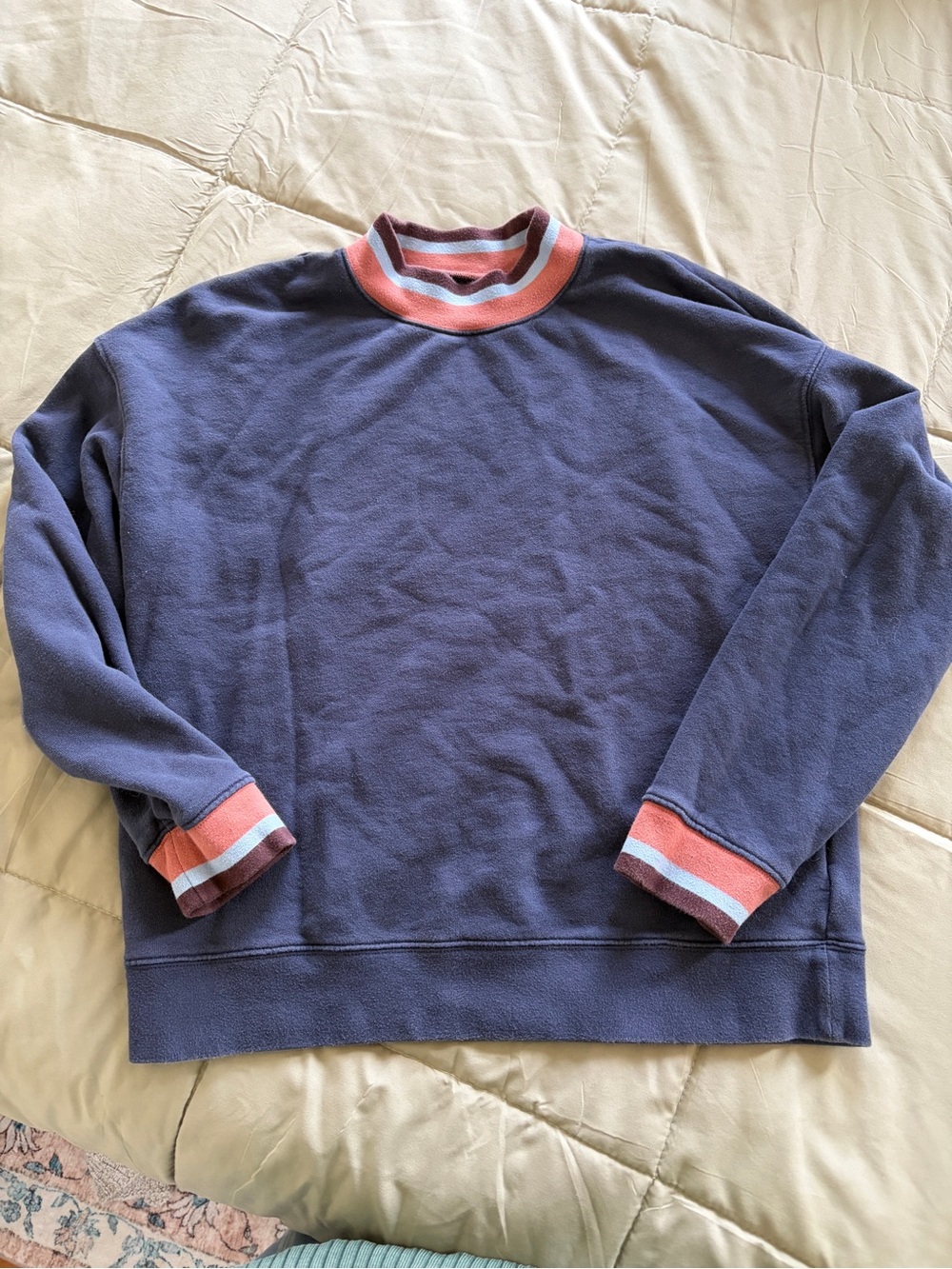 MADEWELL vintage style sweatshirt - navy and brown